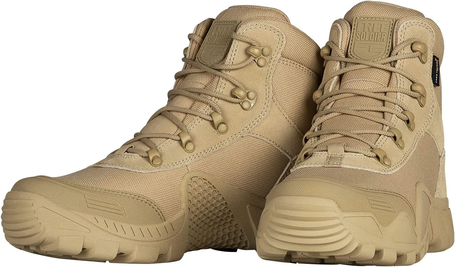 FREE SOLDIER Men's Waterproof Hiking Military Boots