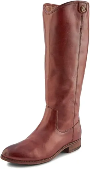 Frye Melissa Button 2 Equestrian-Inspired Tall Boots for Women Made from Hard-Wearing Vintage Leather with Antique Metal Hardware and Leather Outsole – 15 ½” Shaft Height