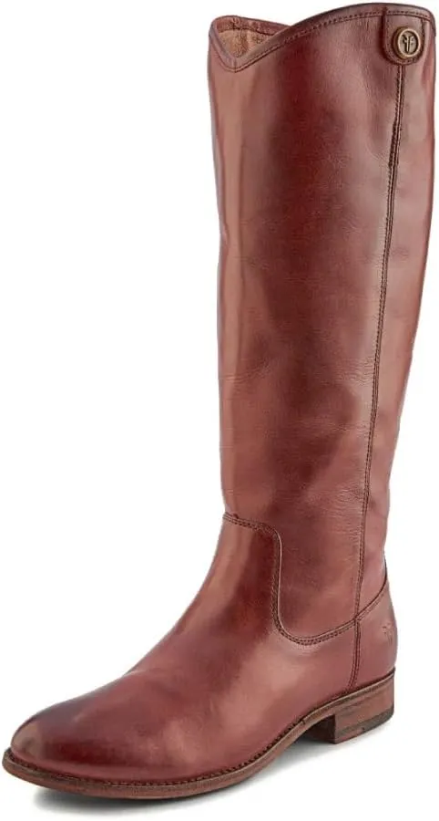 Frye Melissa Button 2 Equestrian-Inspired Tall Boots for Women Made from Hard-Wearing Vintage Leather with Antique Metal Hardware and Leather Outsole – 15 ½” Shaft Height