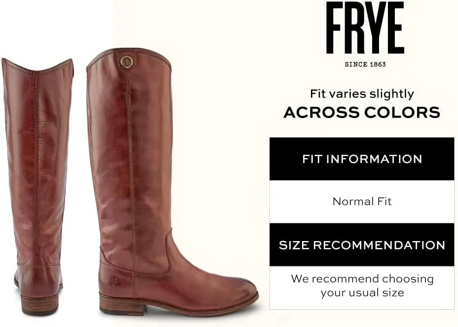 Frye Melissa Button 2 Equestrian-Inspired Tall Boots for Women Made from Hard-Wearing Vintage Leather with Antique Metal Hardware and Leather Outsole – 15 ½” Shaft Height