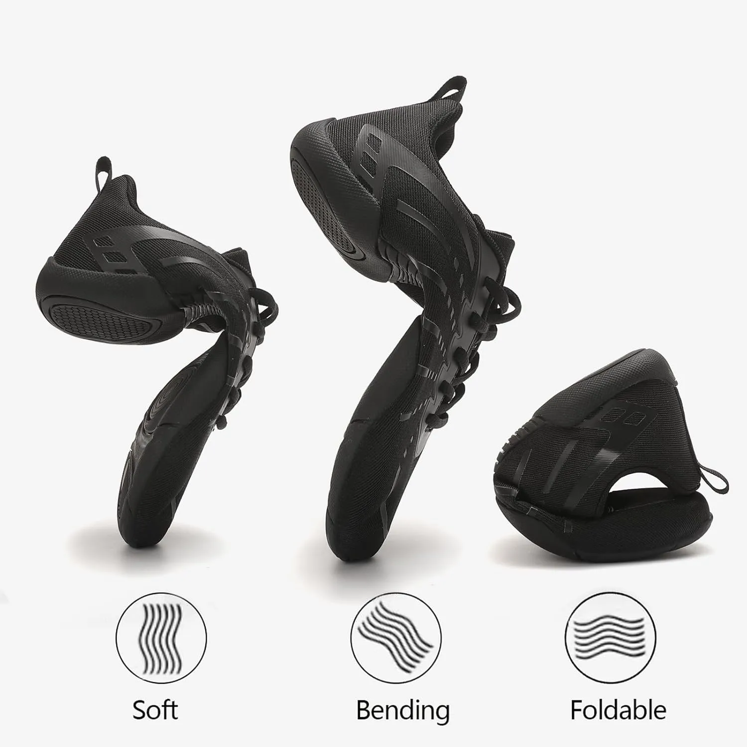 Girls Black Cheer Shoes High-Performance Women Breathable Lightweight Cheerleading Shoes Youth Cheerleading Dance Gymnastics Athletic Training Competition Sneakers