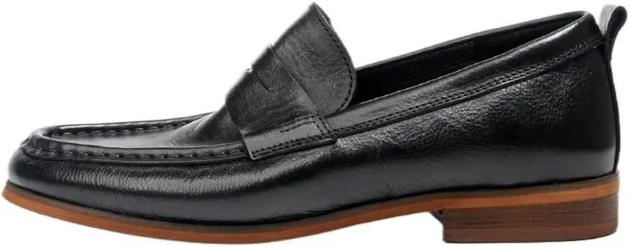 Handmade Genuine Leather Men Loafers Retro Casual Business Dress Shoes for Party & Formal Wear