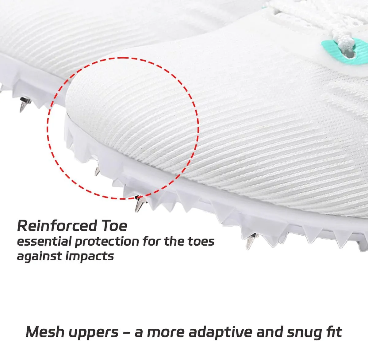 HESBITEUL Mens Track and Field Shoes Sprint Sport Sneakers Youth Professional Training Racing Running Shoes