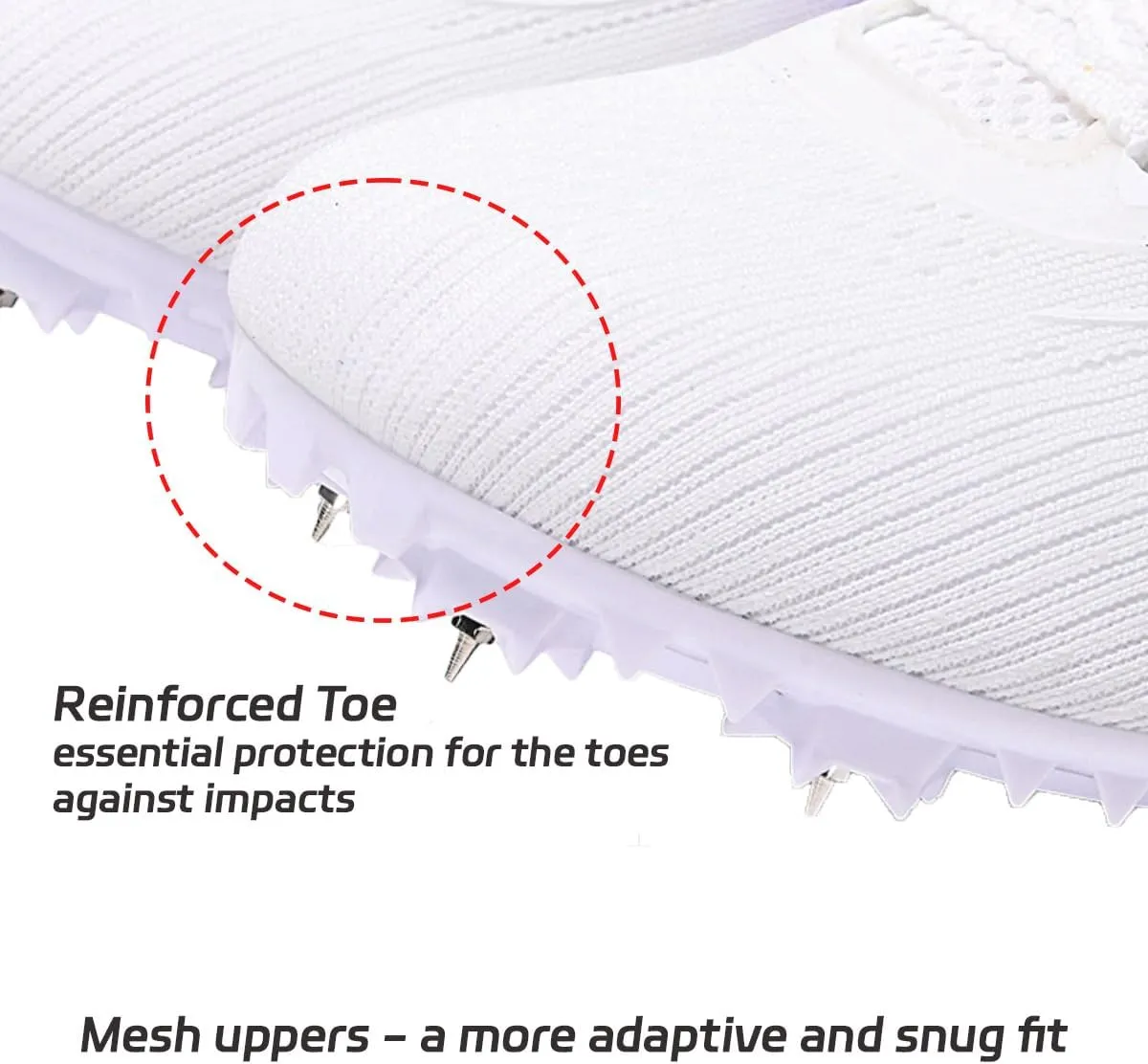 HESBITEUL Mens Track and Field Shoes Sprint Sport Sneakers Youth Professional Training Racing Running Shoes