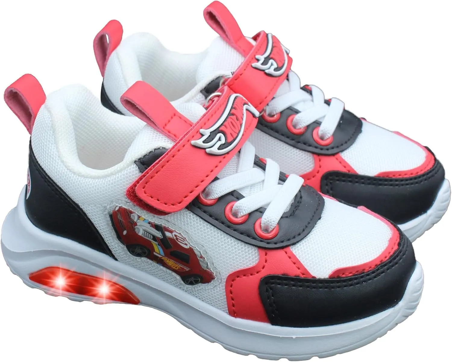 Hot Wheels Toddler Boys' Light-Up Sneakers