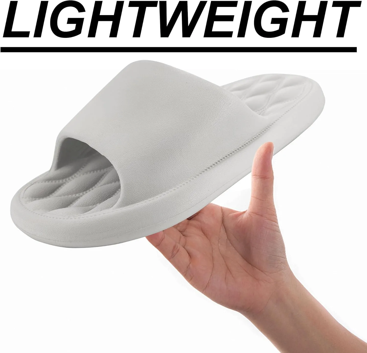 House Slides for Women Men Cloud Pillow Slippers Sandals, Non-Slip Shower Shoes, Cushioned Thick Sole Fit Bathroom Bedroom Pool Beach