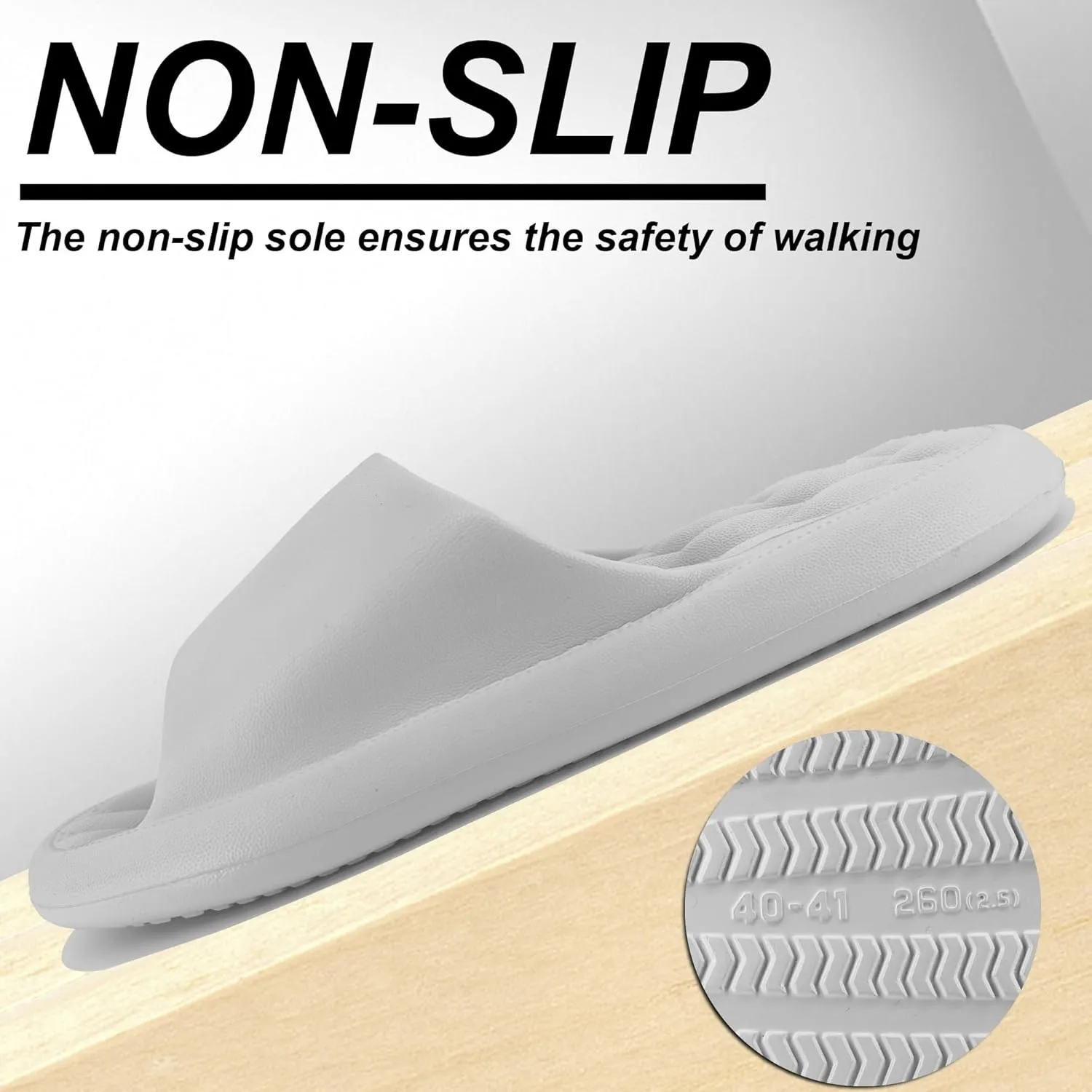 House Slides for Women Men Cloud Pillow Slippers Sandals, Non-Slip Shower Shoes, Cushioned Thick Sole Fit Bathroom Bedroom Pool Beach