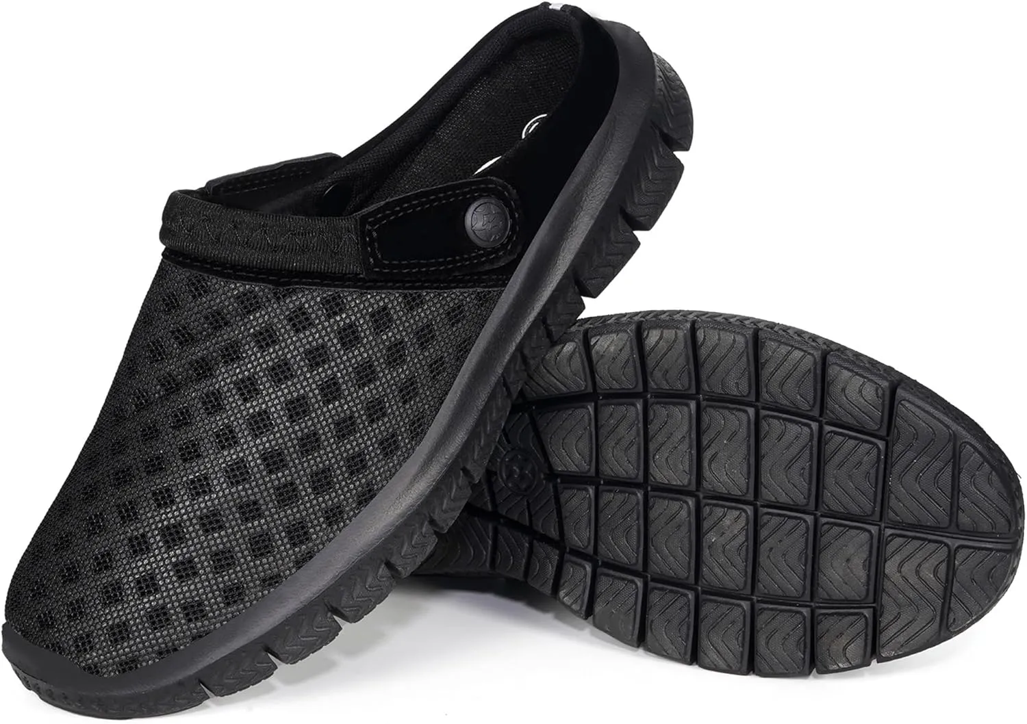Hsyooes Mens Womens Mules & Clogs Garden Shoes Summer Breathable Mesh Slippers Non-Slip Outdoor Beach Sandals Unisex