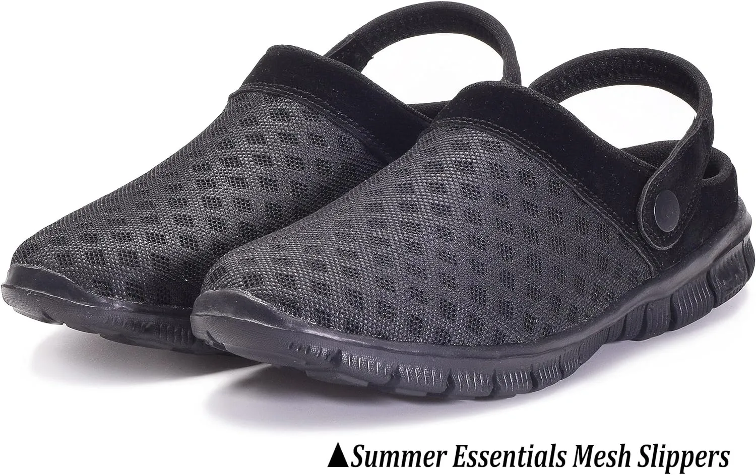 Hsyooes Mens Womens Mules & Clogs Garden Shoes Summer Breathable Mesh Slippers Non-Slip Outdoor Beach Sandals Unisex