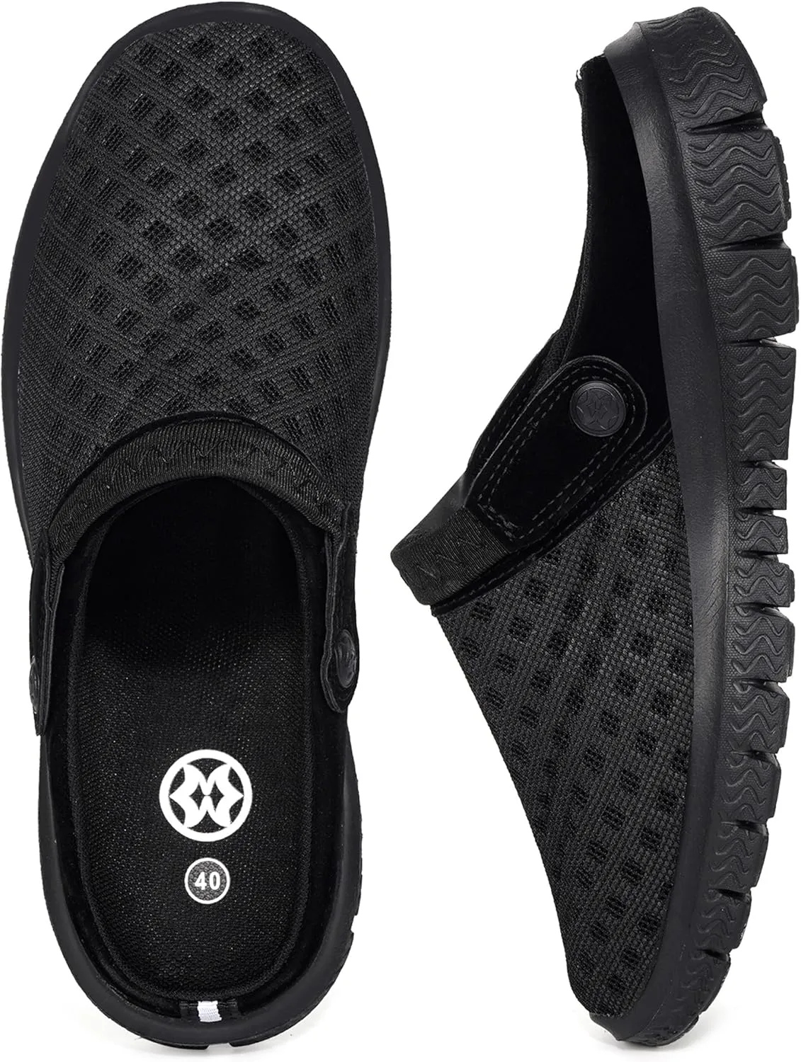 Hsyooes Mens Womens Mules & Clogs Garden Shoes Summer Breathable Mesh Slippers Non-Slip Outdoor Beach Sandals Unisex