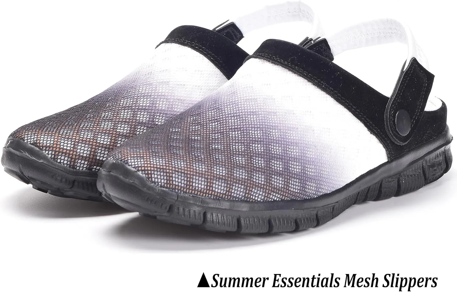 Hsyooes Mens Womens Mules & Clogs Garden Shoes Summer Breathable Mesh Slippers Non-Slip Outdoor Beach Sandals Unisex