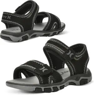 Hurley Loni Toddler Water Shoes, Beach Essentials, Girls and Boys Open Toe Sandals, Lightweight, Breathable and Two Adjustable Straps