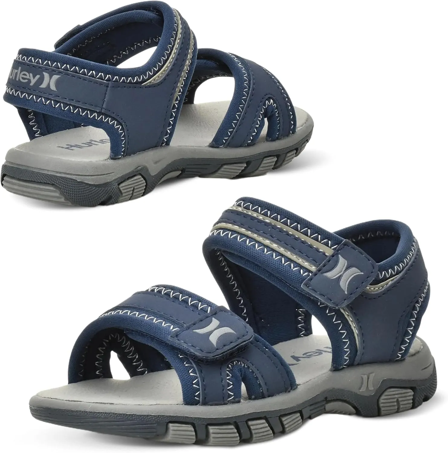 Hurley Loni Toddler Water Shoes, Beach Essentials, Girls and Boys Open Toe Sandals, Lightweight, Breathable and Two Adjustable Straps