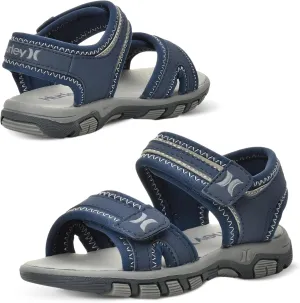 Hurley Loni Toddler Water Shoes, Beach Essentials, Girls and Boys Open Toe Sandals, Lightweight, Breathable and Two Adjustable Straps