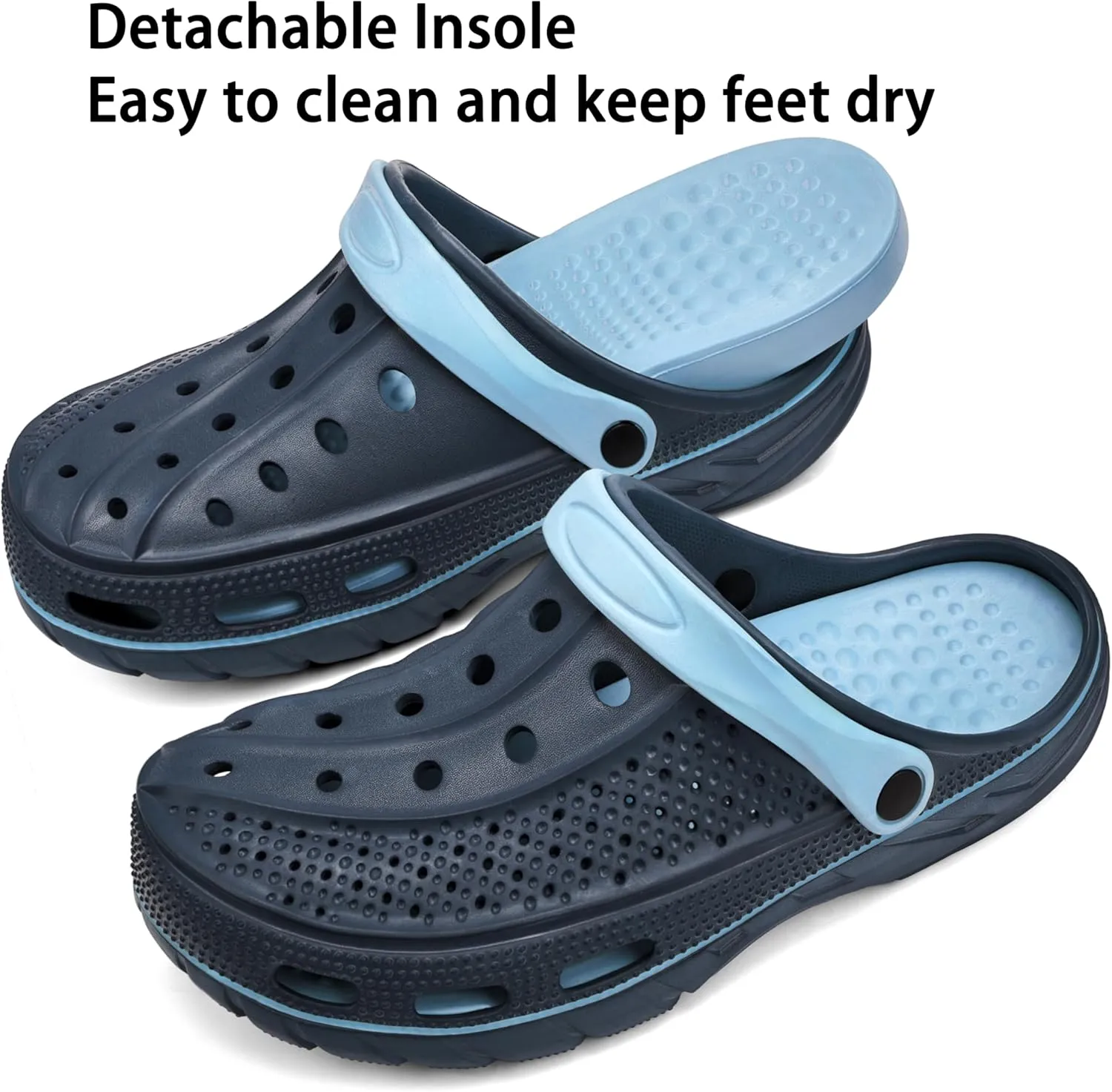 INMINPIN Women Men Orthopedic Clogs Arch Support Garden Shoes Sandals Slippers with Plantar Fasciitis Insoles