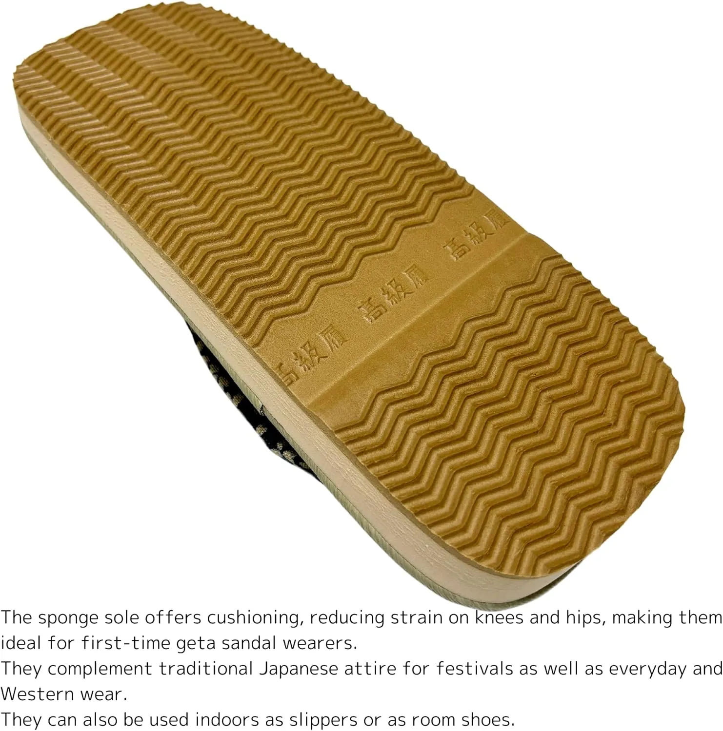 Japanese Sandal Rush Sponge sole Sandal thong Up to oversize men's