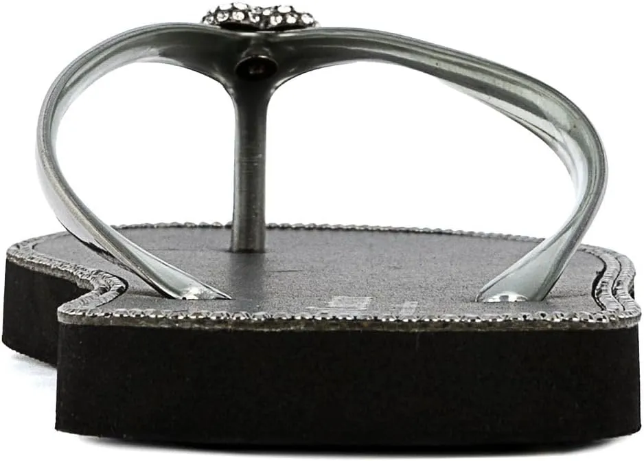 Juicy Couture Women's Flip Flops – Lightweight Beach Sandals, Casual Shower & Pool Slides