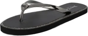 Juicy Couture Women's Flip Flops – Lightweight Beach Sandals, Casual Shower & Pool Slides