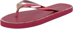Juicy Couture Women's Flip Flops – Lightweight Beach Sandals, Casual Shower & Pool Slides