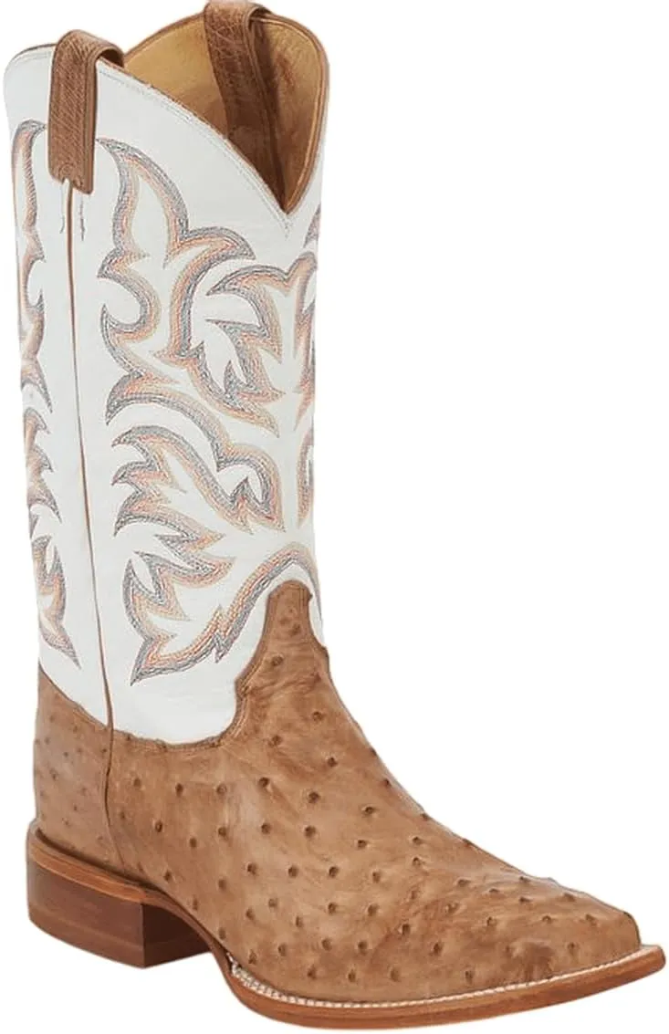 Justin Men's Pascoe 13" Full Quill Ostrich Western Boots