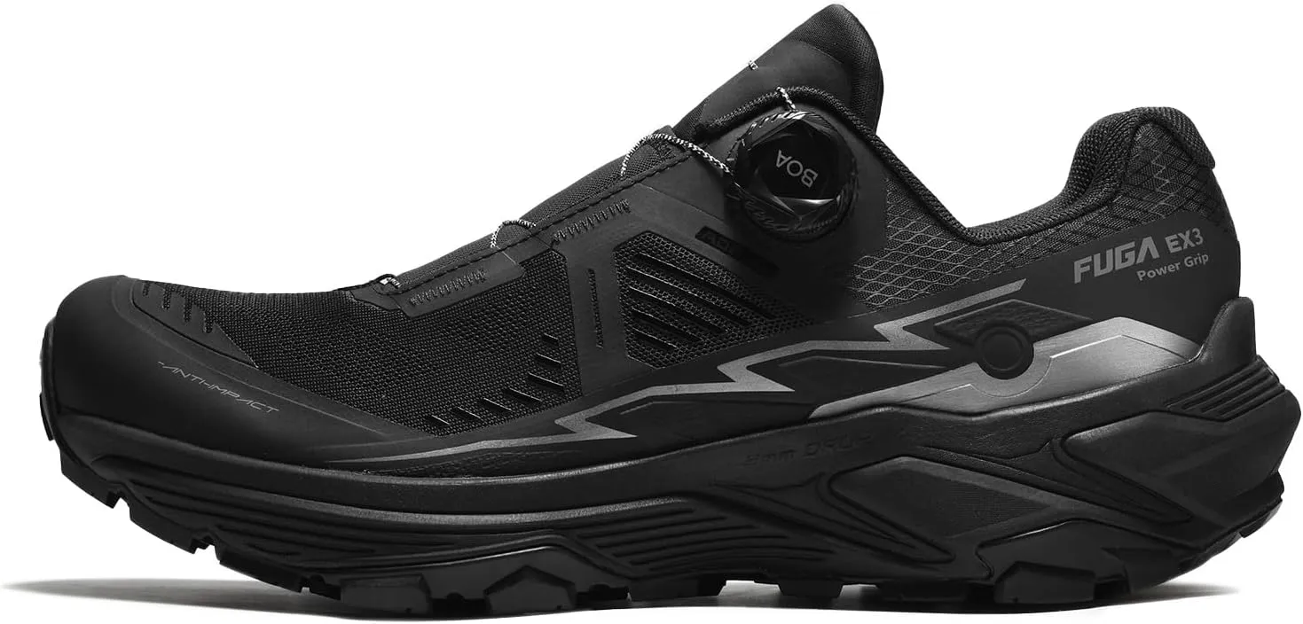 KAILAS Men's FUGA EX 3 BOA Trail Running Shoes Lightweight Non-Slip Wide Toe Box Shoe Walking Hiking Outdoor Footwear Sport Sneakers