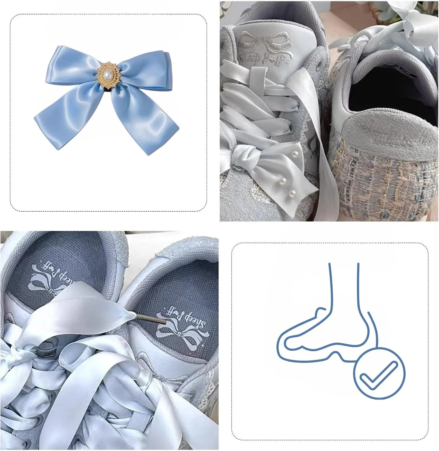 Kawaii Platform Shoes – Chunky Sneakers for Women, Aesthetic Ballet-Inspired Shoes with Bow & Pearls, Cute Fashion Backpack-Inspired Trainers