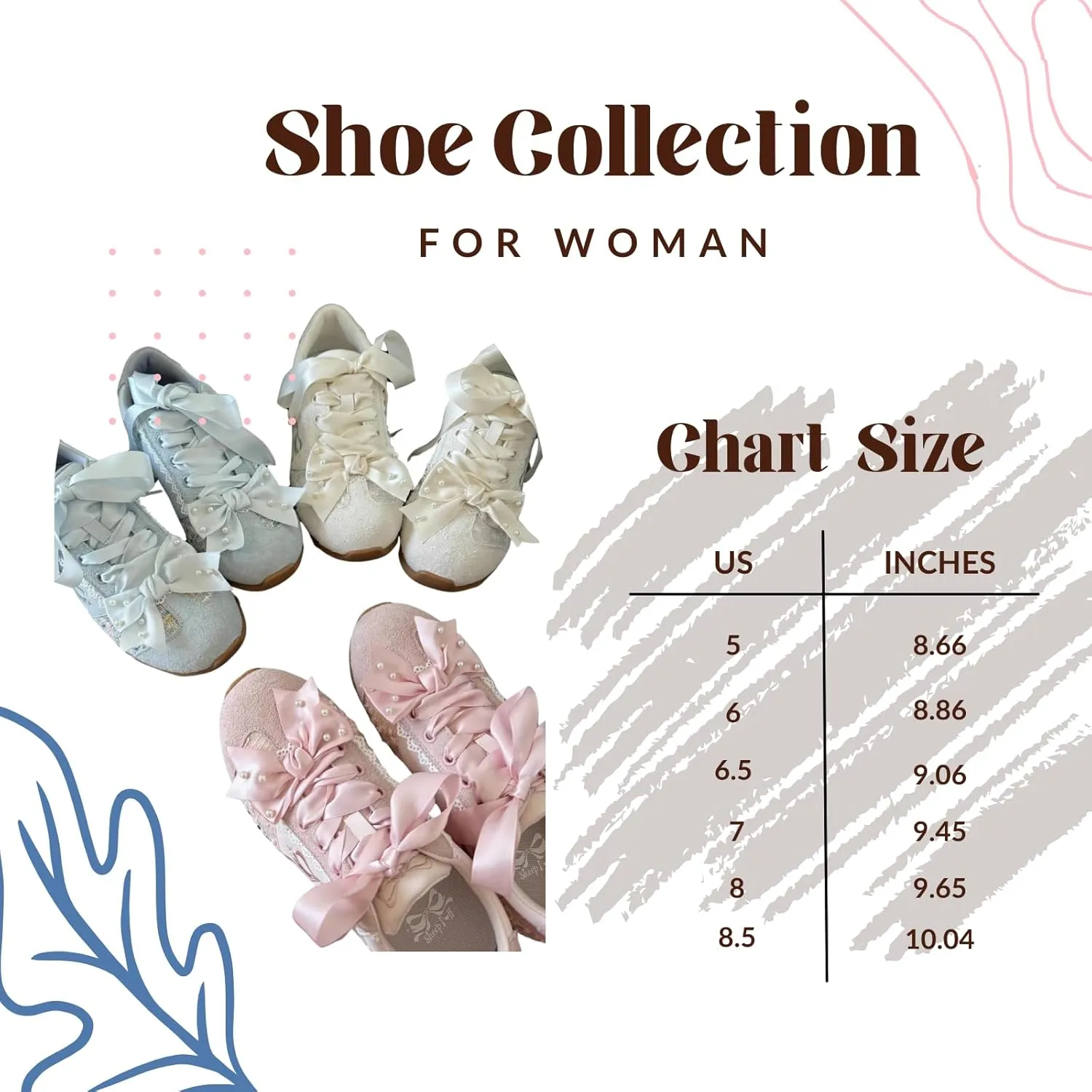 Kawaii Platform Shoes – Chunky Sneakers for Women, Aesthetic Ballet-Inspired Shoes with Bow & Pearls, Cute Fashion Backpack-Inspired Trainers