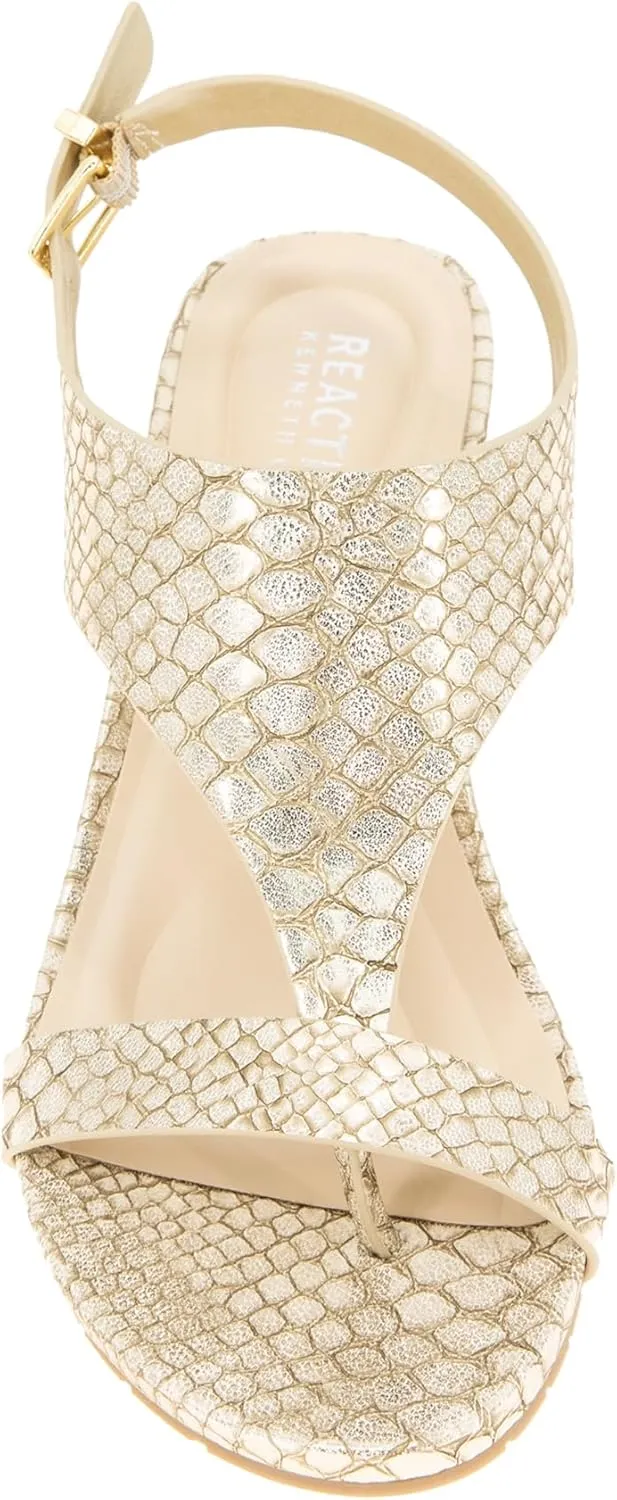 Kenneth Cole REACTION Women's Greatly Thong Wedge Sandal