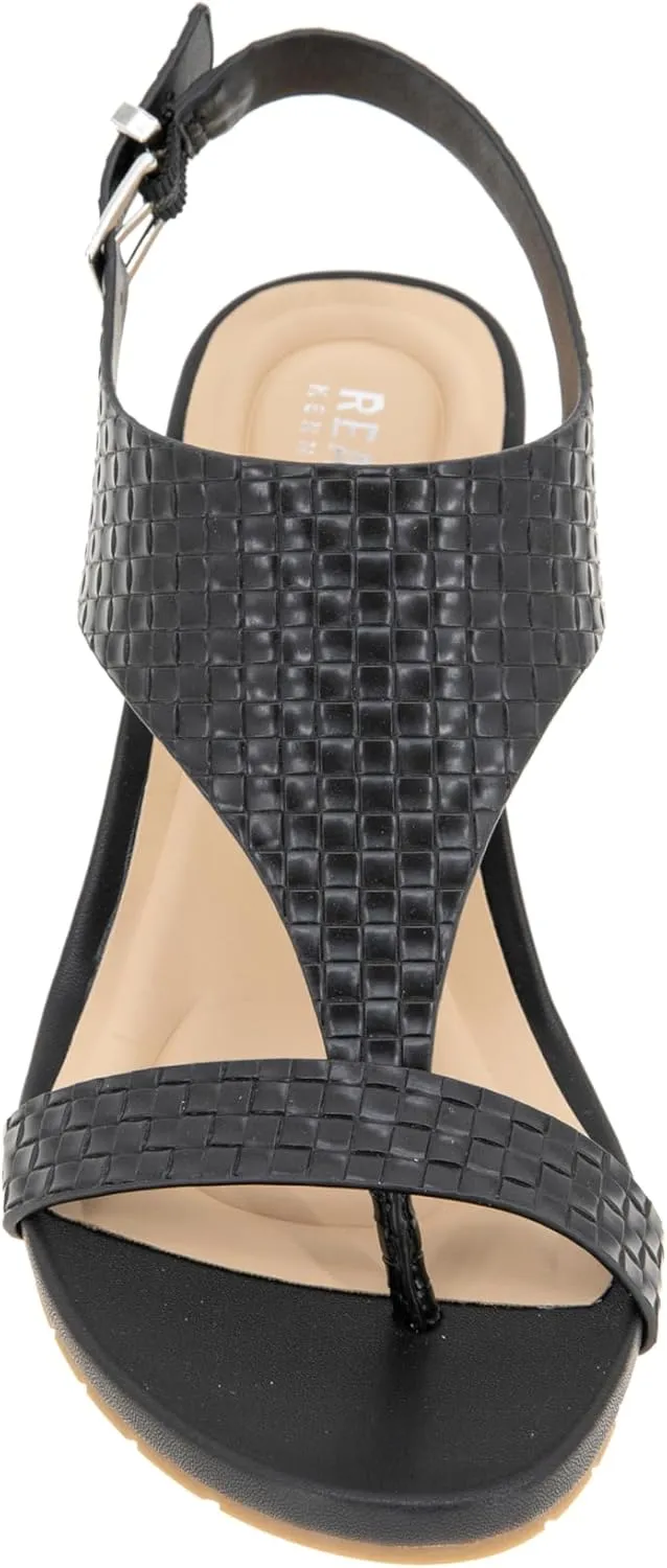 Kenneth Cole REACTION Women's Greatly Thong Wedge Sandal