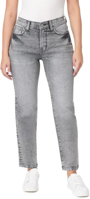 kensie Jeans for Women The Ella High-Rise Straight Leg 27-Inch Inseam, Sizes 0-16