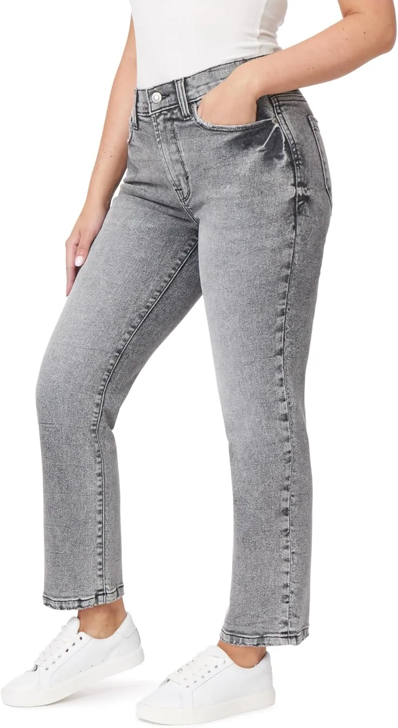 kensie Jeans for Women The Ella High-Rise Straight Leg 27-Inch Inseam, Sizes 0-16