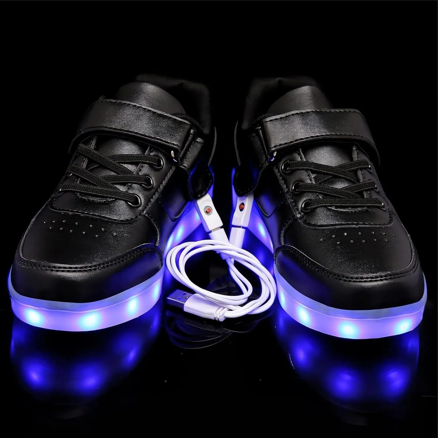 Kids LED Light up Shoes Sneakers Flashing Trainers USB Rechargeable Glowing Luminous for Boys Girls Toddler Child