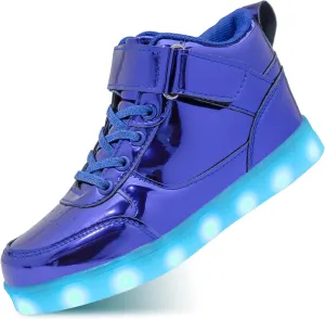 Kids Light up Shoes Led Shoes for Boys Girls USB Charging Flashing Trainers High Top Sneakers