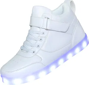Kids Light up Shoes Led Shoes for Boys Girls USB Charging Flashing Trainers High Top Sneakers