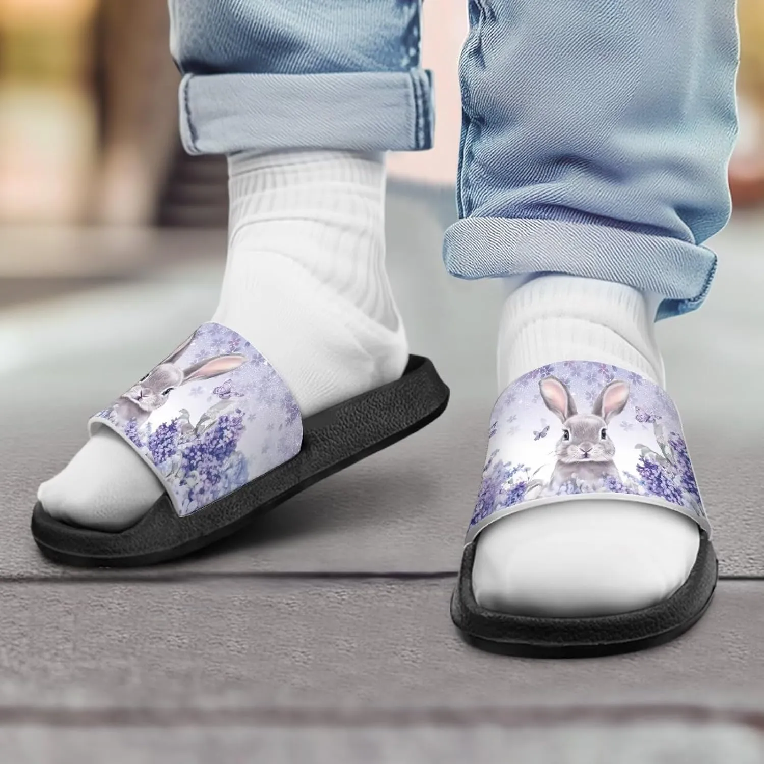 Kids Summer Sandals Cute Cartoon Slides for Girls & Boys Beach Pool House Shoes
