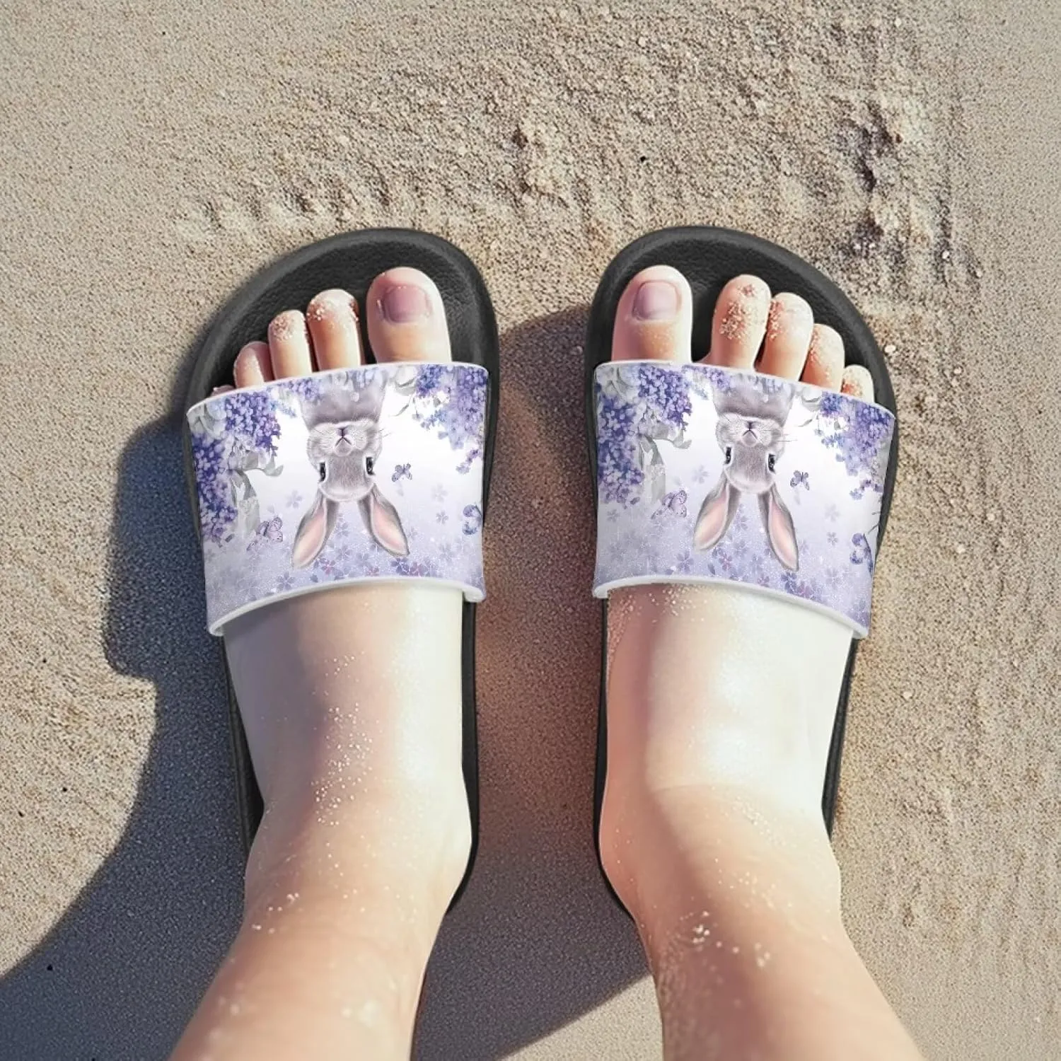 Kids Summer Sandals Cute Cartoon Slides for Girls & Boys Beach Pool House Shoes