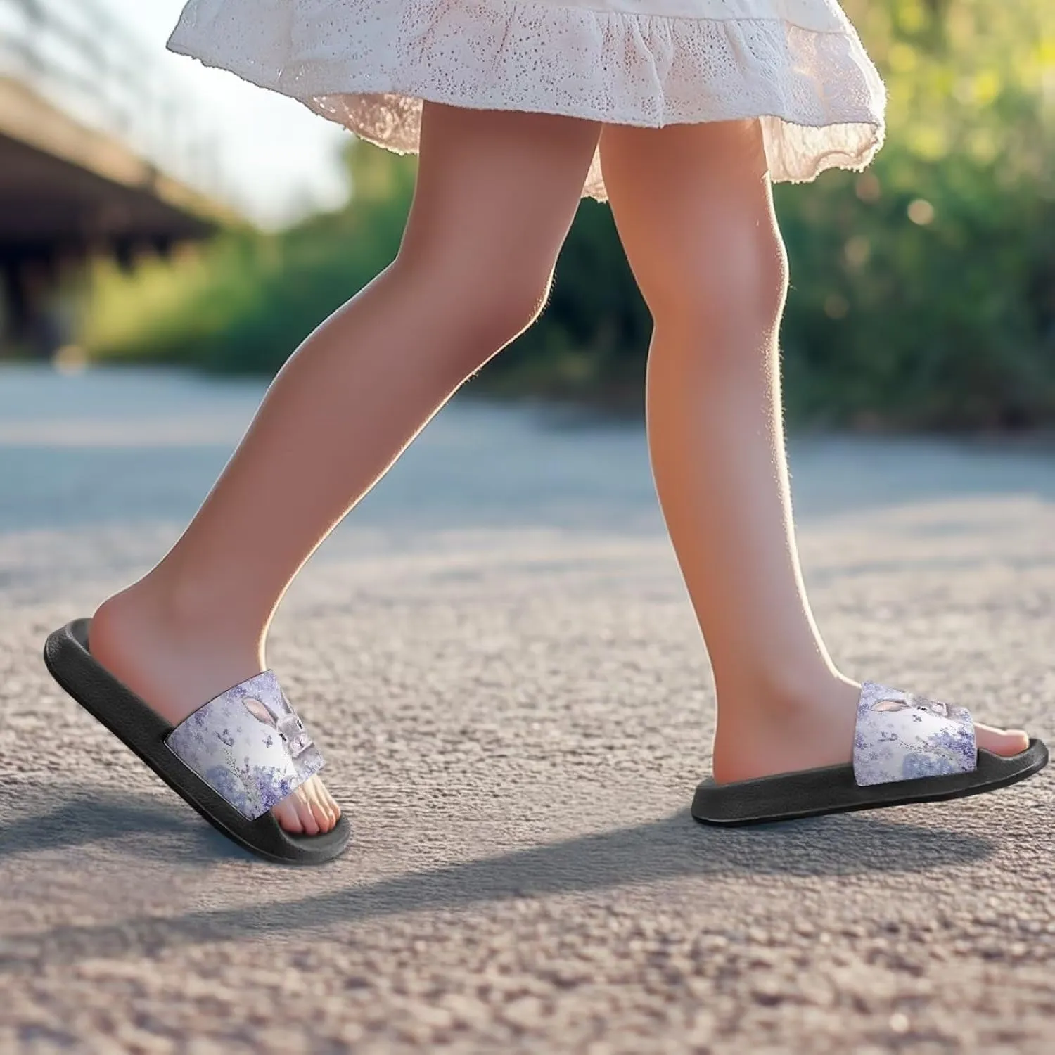 Kids Summer Sandals Cute Cartoon Slides for Girls & Boys Beach Pool House Shoes