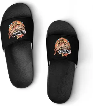 King Me Salmon Fishing Unisex Shower Shoes House Slippers Non-Slip Indoor Bathroom Shoes for Pool Beach 37 (235mm)