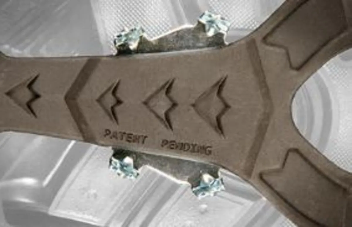Korkers Apex Ice Cleat - Aggressive and Durable Ice Traction - 20 Multi-Directional Saw-Tooth Spikes