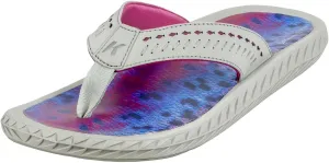 Korkers Women's Fish Flip Sandals Rainbow Trout w/Fixed Kling-On Deck Soles