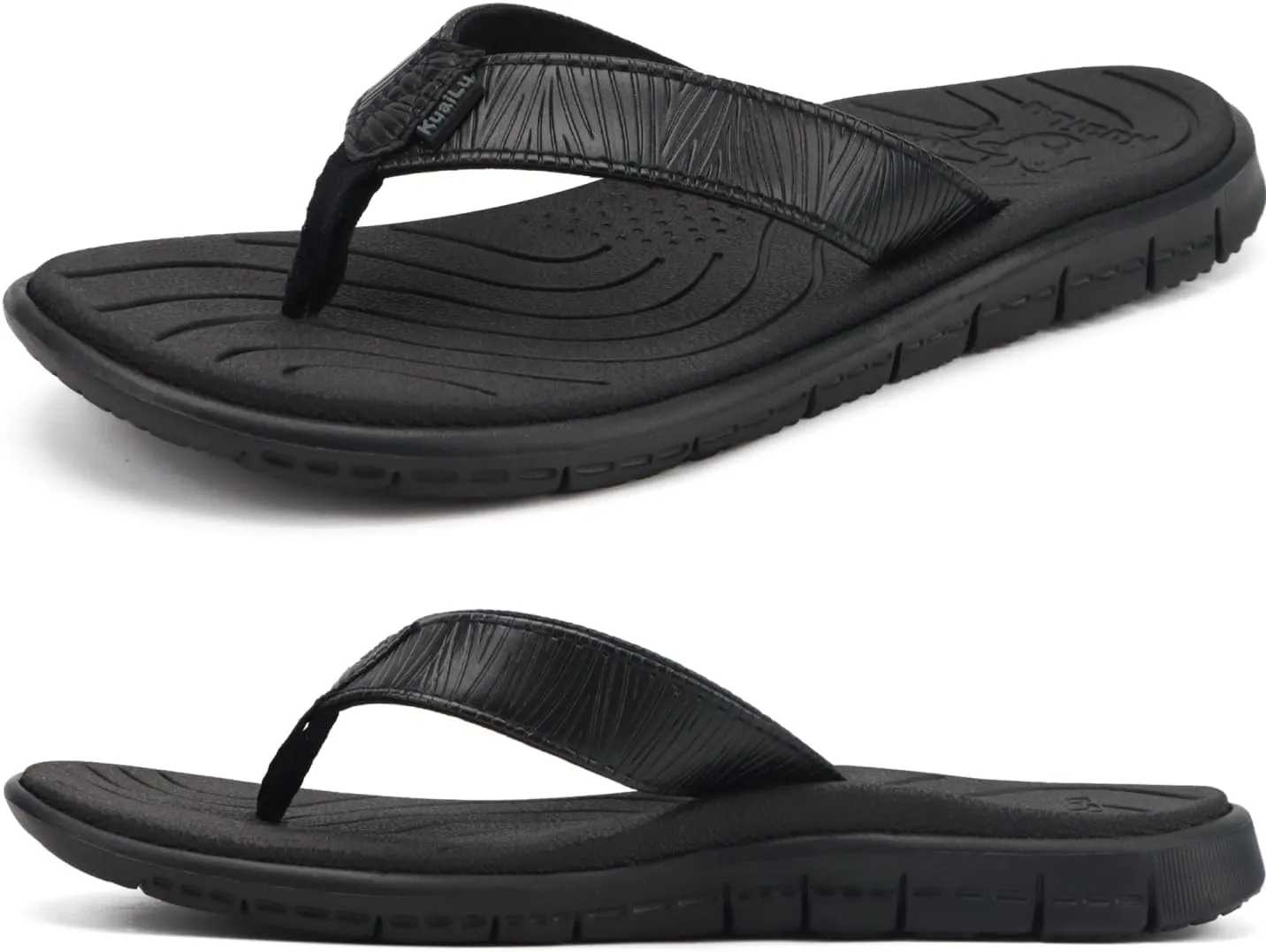 KuaiLu Comfortable Flip Flops for Women with Arch Support Summer Beach Walking Thong Sandals Slip On Indoor Outdoor