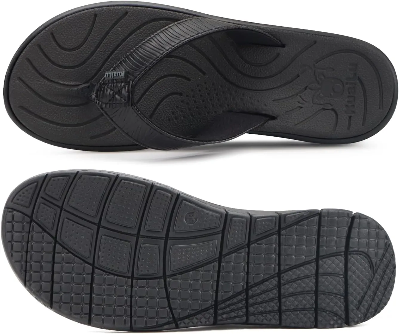 KuaiLu Comfortable Flip Flops for Women with Arch Support Summer Beach Walking Thong Sandals Slip On Indoor Outdoor