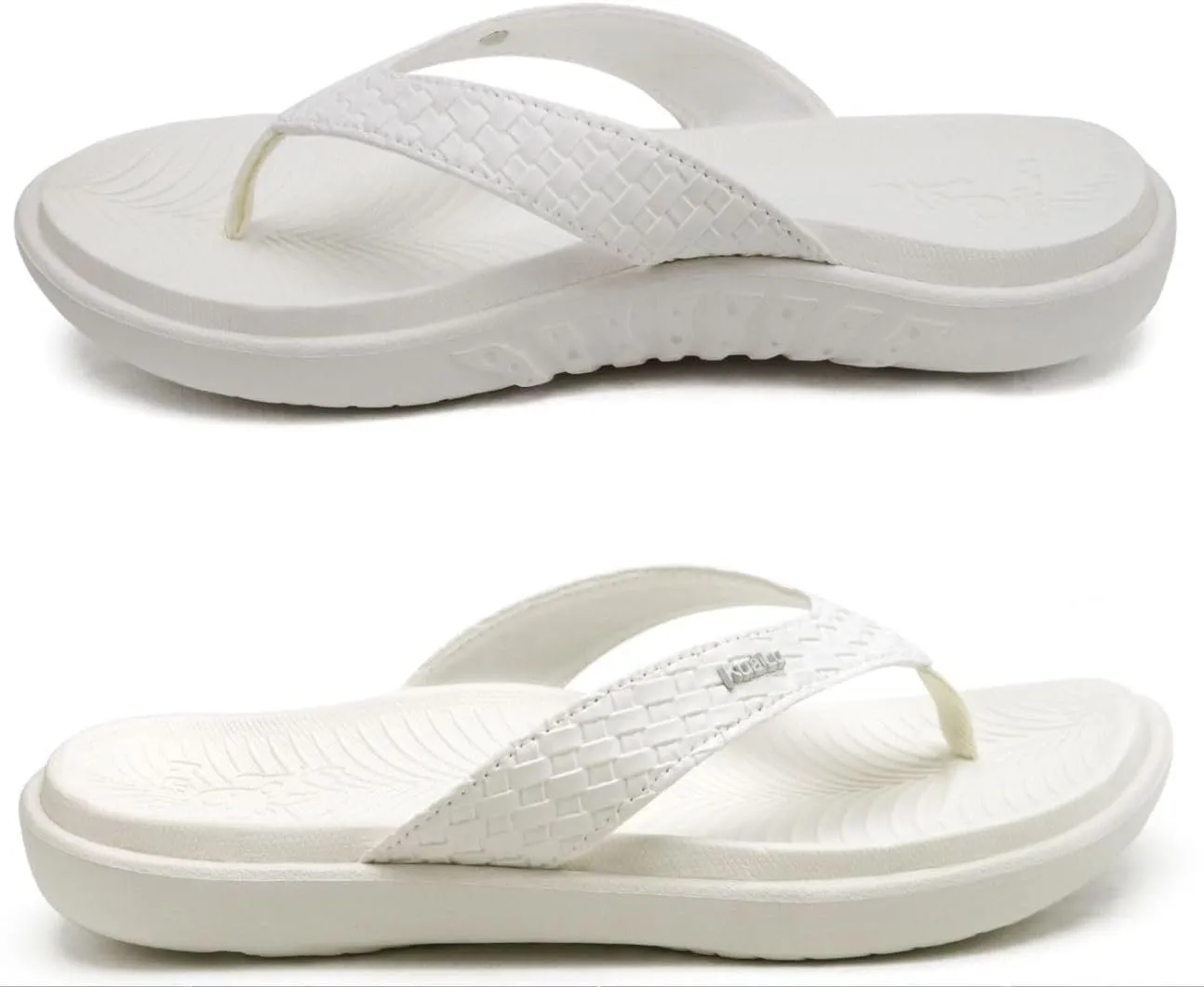 KuaiLu Womens Flip Flops Ladies Yoga Mat Comfortable Walking Thong Sandals With Plantar Fasciitis Arch Support Slip On Indoor Outdoor For Summer