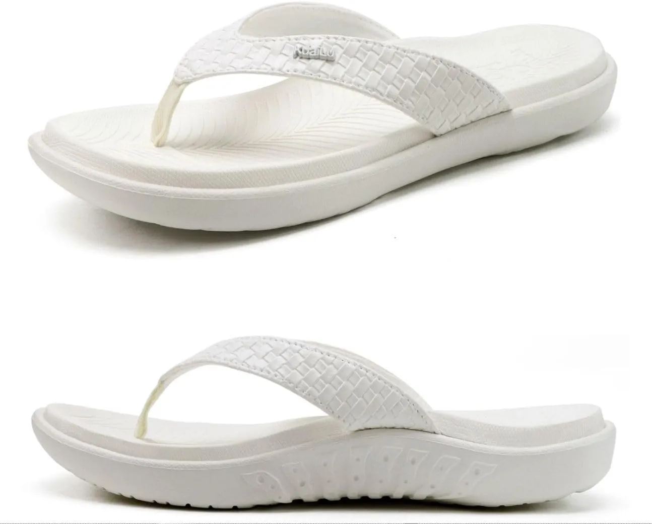KuaiLu Womens Flip Flops Ladies Yoga Mat Comfortable Walking Thong Sandals With Plantar Fasciitis Arch Support Slip On Indoor Outdoor For Summer