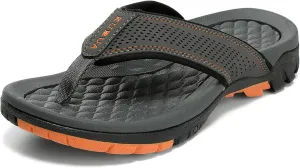 KUBUA Men's Beach Flip-Flops Water Sandals Outdoor Athletic Thong Sandal Slippers