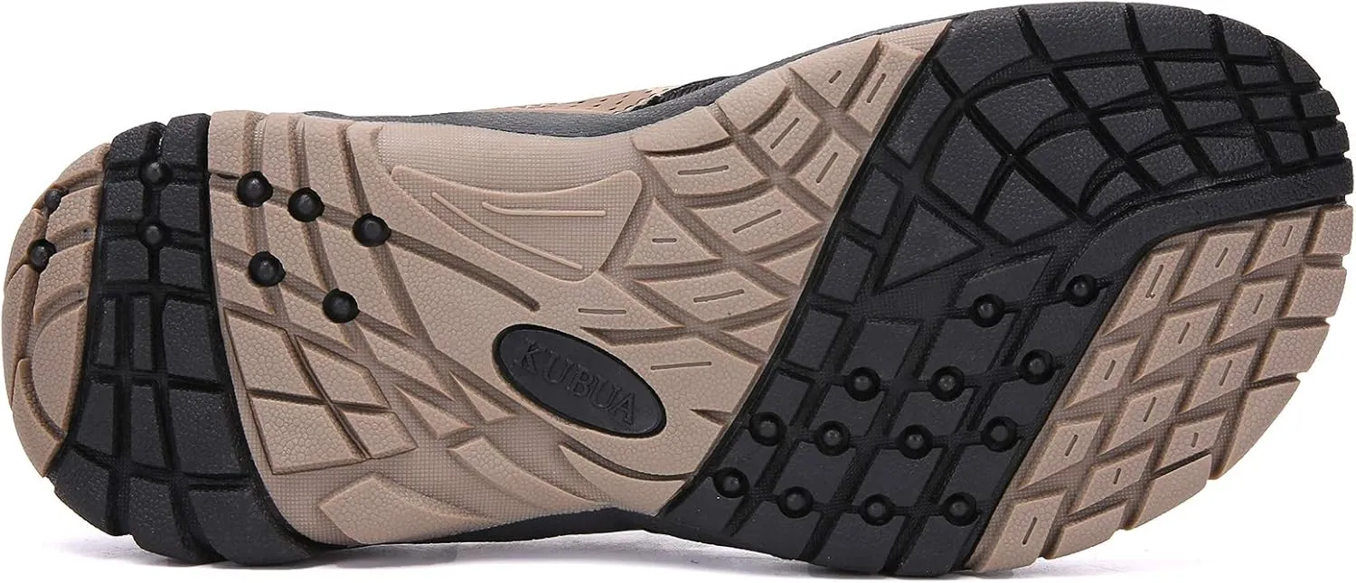 KUBUA Men's Beach Flip-Flops Water Sandals Outdoor Athletic Thong Sandal Slippers