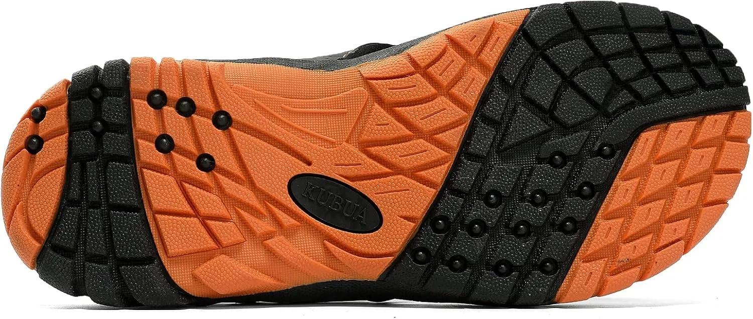 KUBUA Men's Beach Flip-Flops Water Sandals Outdoor Athletic Thong Sandal Slippers