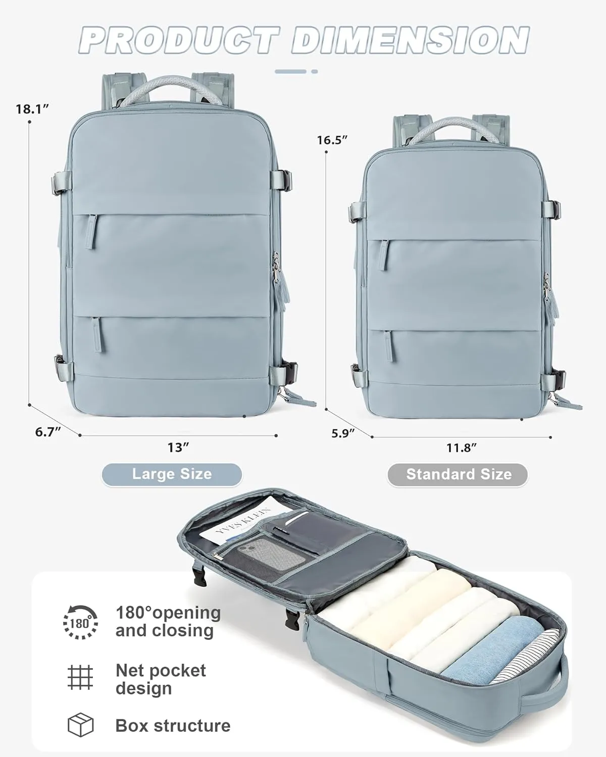 Large Travel Backpack For Women Men Carry On Backpack For Airplanes Personal Item Travel Bag Gym Bag With Shoe Compartment anti theft backpack Travel Essentials