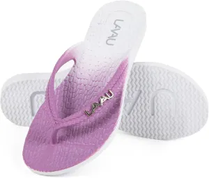 LAVAU Women Waterproof Flip Flops, Shower & Water No-Slip Sandals for Pool and Beach