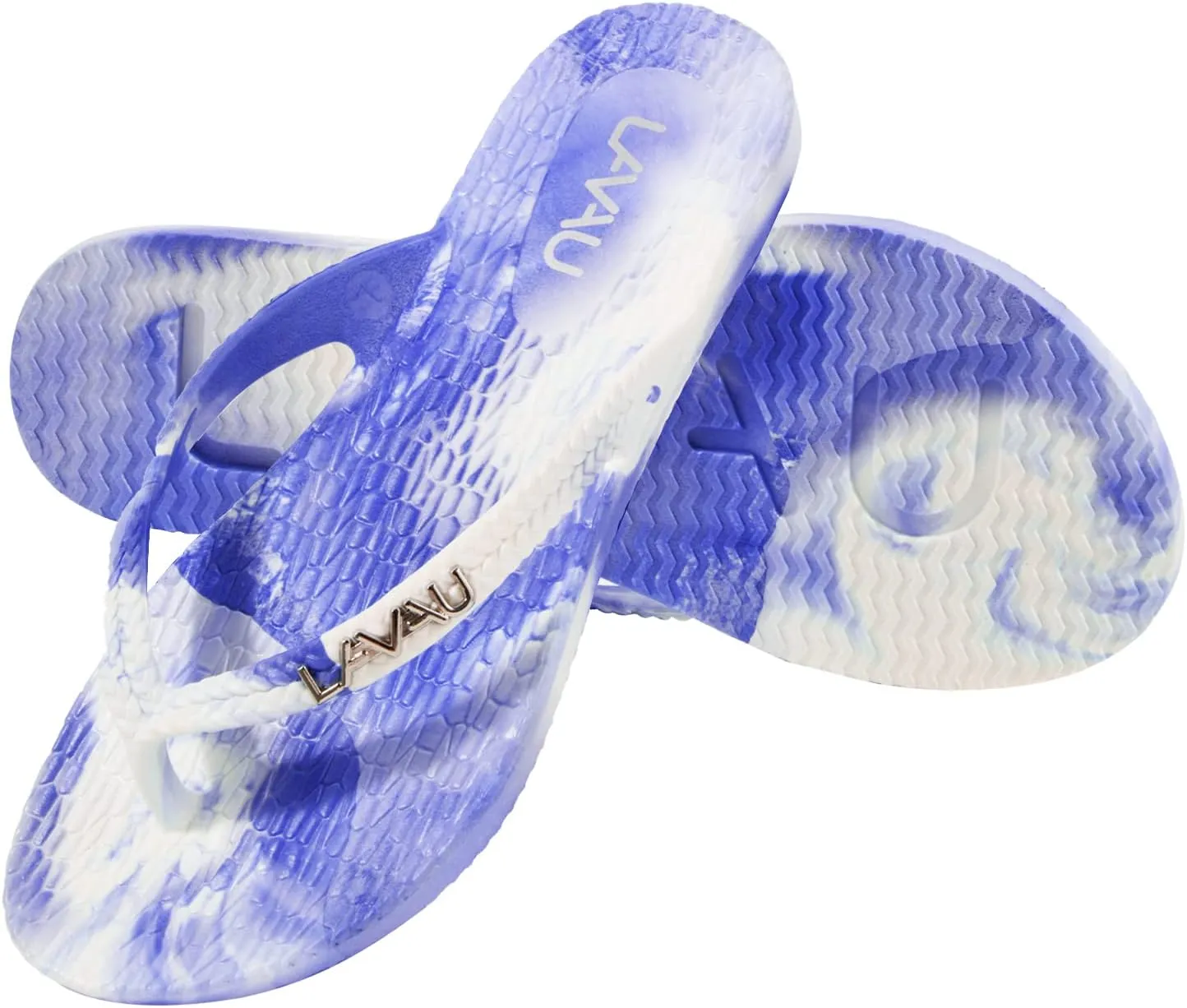 LAVAU Women Waterproof Flip Flops, Shower & Water No-Slip Sandals for Pool and Beach